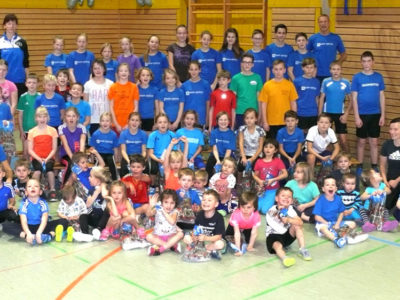 Jahresabschluß Kinder / Jugend Abteilung Leichtathletik und Badminton