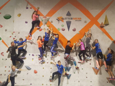 Ferientraining in der Kletterarena Dresden